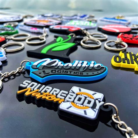 3D Custom Die-Cut Rubber Keychains - Your LOGO Promo By Cody McConnell – Promo by Cody McConnell