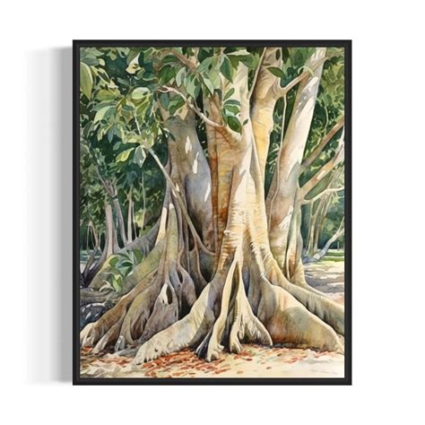 Banyan Tree Art Print, Banyan Tree Wall Art Poster - Etsy