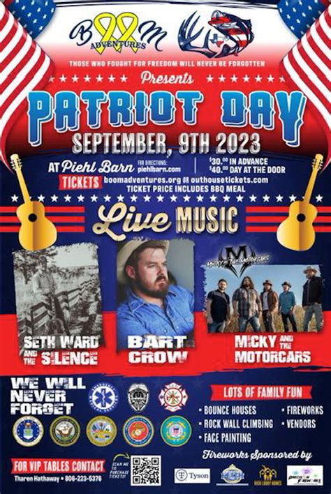 Patriot Day 2023 | Piehl Barn | Outhouse Tickets