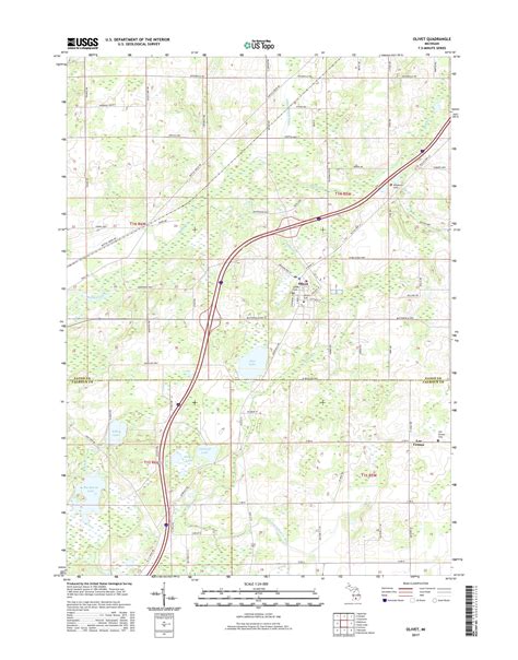 MyTopo Olivet, Michigan USGS Quad Topo Map