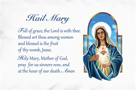 Hail Mary Prayer | Immaculate Heart of Mary Prayer PIllowcase – Prayer Pillowcases