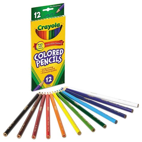 Crayola Pencil Crayons – 12 Count (Long) – BookSmart