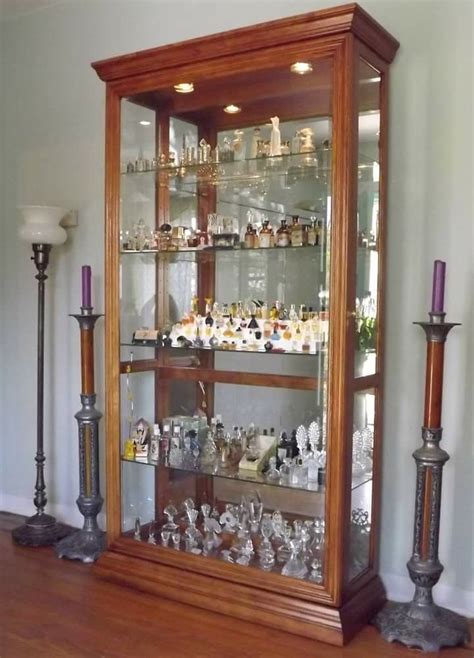 Vintage Perfume Collection Display Cabinet