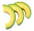 Fresh cut avocado and knife - Free Stock Image