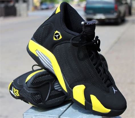 Click to order - Air Jordan 14 Retro Thunder Black Yellow #fashion # ...