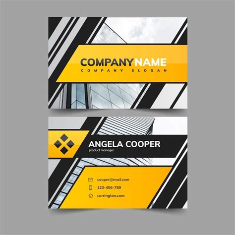 Double Sided Business Card Template Free Download Word