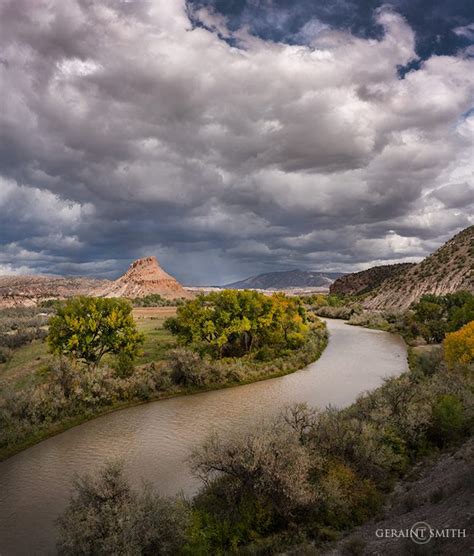 Chama River, Abiquiu, New Mexico. Beautiful fall day.