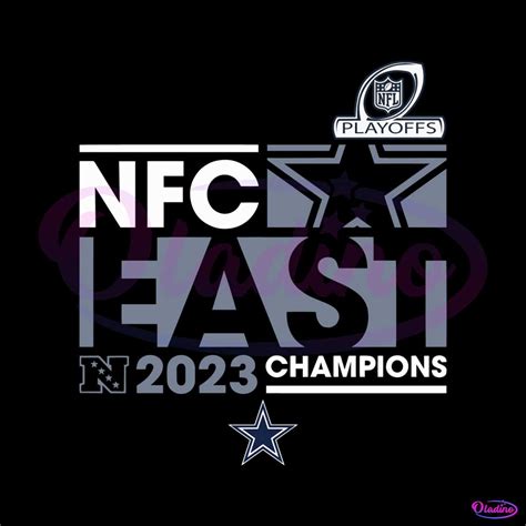 2023 NFC East Division Champions Cowboys SVG