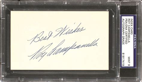 Roy Campanella | PSA AutographFacts℠