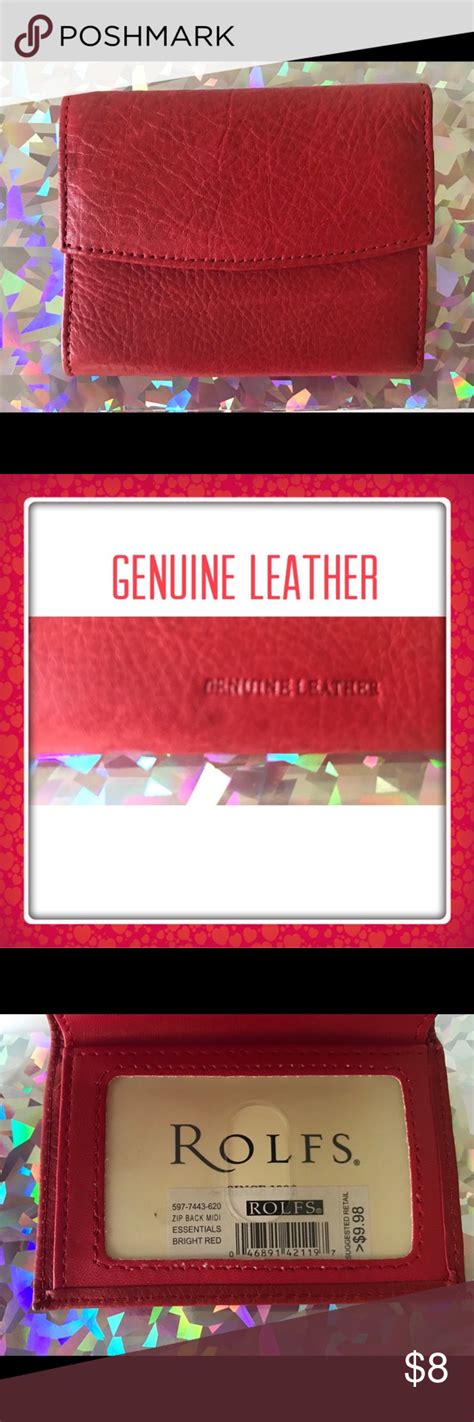 Rolfs Genuine Leather Wallet NWT | Genuine leather wallets, Genuine leather, Leather wallet