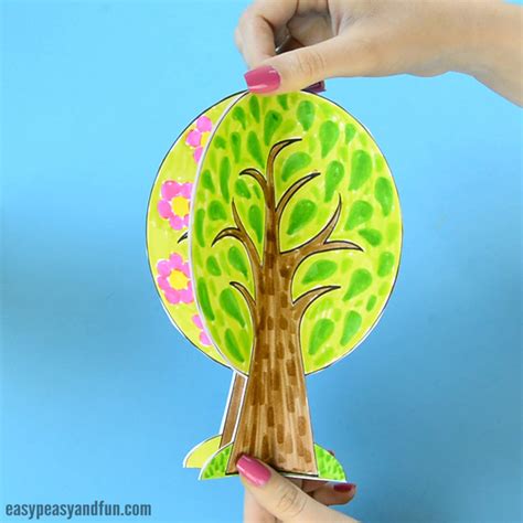 Four Seasons Tree Craft With Template - Easy Peasy and Fun