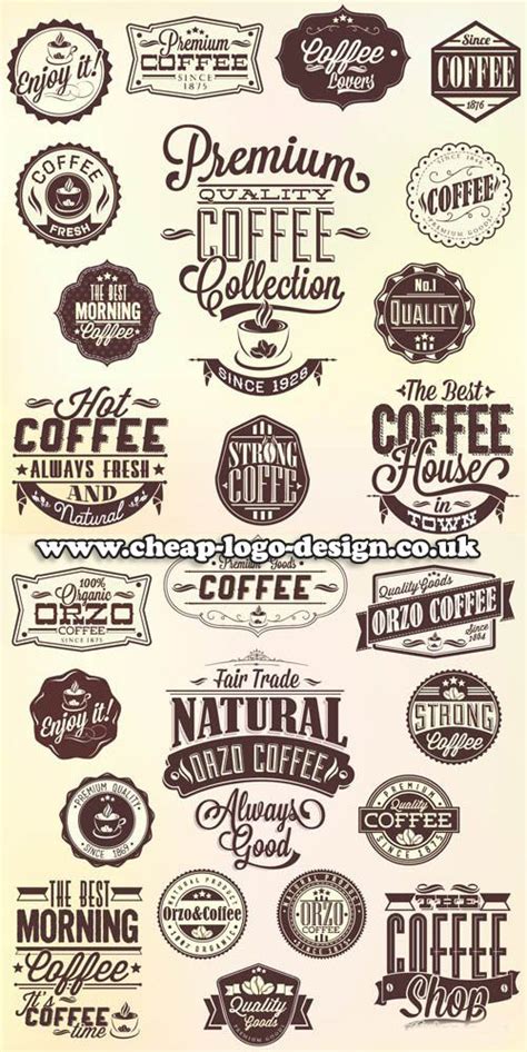 coffee shop logo graphic ideas www.cheap-logo-design.co.uk #coffee #coffeelogos #coffeegraphics ...