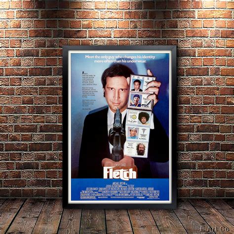 Fletch Full Size Movie Poster Framed and Ready to Hang. | Etsy