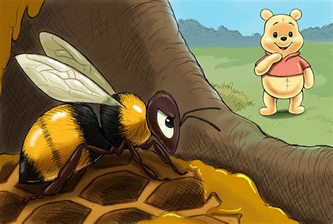 Winnie the Pooh and The Bee by zdrer456 on DeviantArt | Disney artwork, Winnie the pooh, Cartoon fan