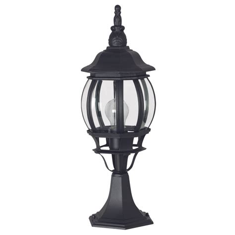 Bright Star Bevelled Glass Outdoor Wall Light L8083 BLACK | LiveStainable