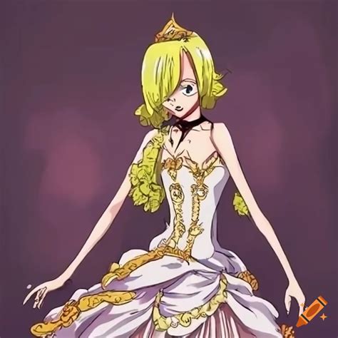 Sanji cosplay in princess dress