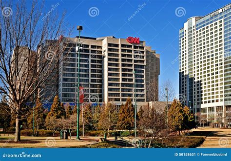 CNN Center Global Headquaters Building Exterior in Atlanta Georgia USA ...