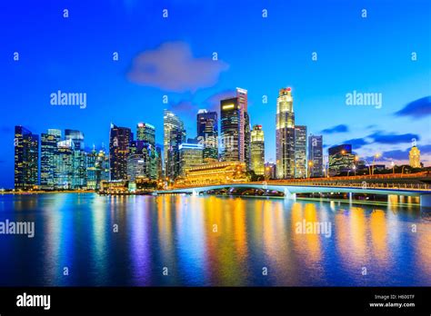 Singapore city skyline Stock Photo - Alamy