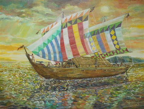 Pre-colonial Balangay Boat - oil on canvas 24" x 32" by JB… | Flickr