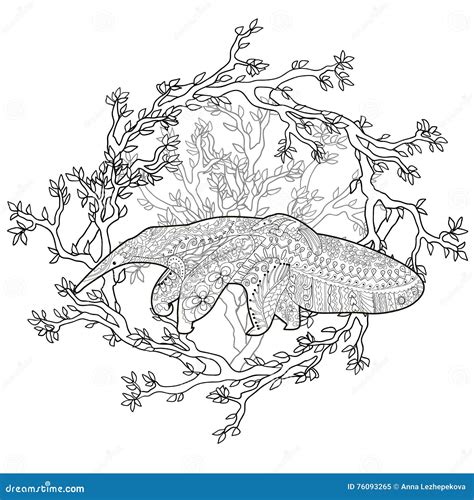 Anteater Adult Coloring Page Royalty-Free Stock Photo | CartoonDealer ...