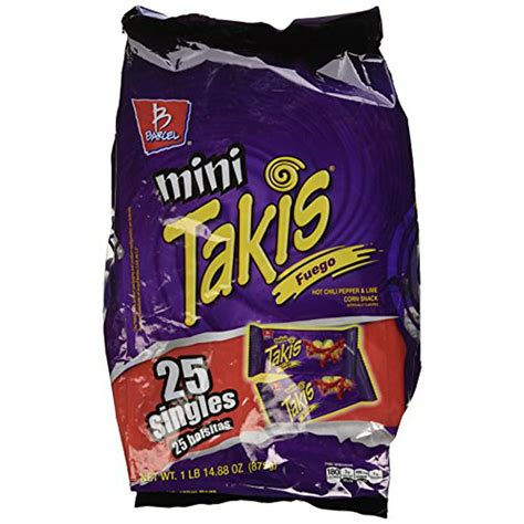 Mini Takis Fuego (25 Bags-1.2oz) - Walmart.com - Walmart.com