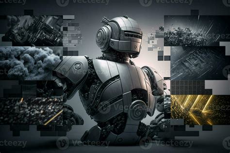 AI Metaverse concept collage with robots on Forex technology. AI Generative. 30589892 Stock ...