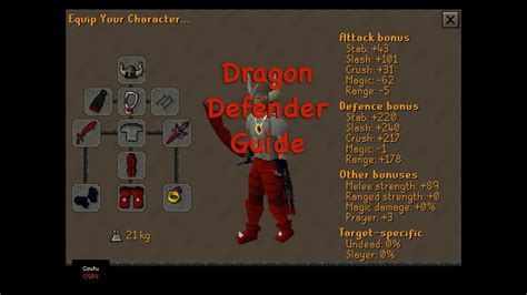 how to get a dragon defender osrs