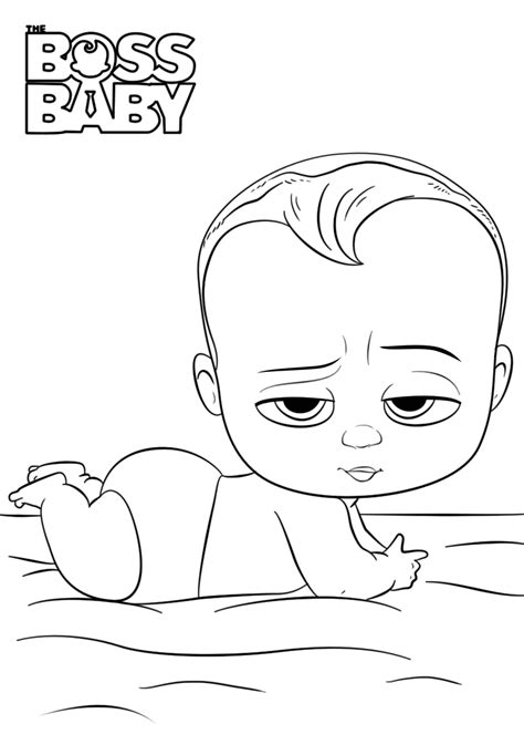 Coloring Pages For Kids Boss Baby