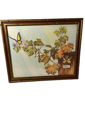 Joni Eareckson Tada Monarch Framed Art Print Butterfly Garden Vintage ...