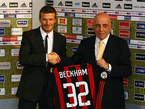 David Beckham Ac Milan Team