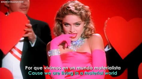 Madonna - Material Girl // Lyrics + Español // Video Official - YouTube Music