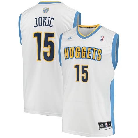 adidas Nikola Jokic Denver Nuggets White Home Replica Jersey