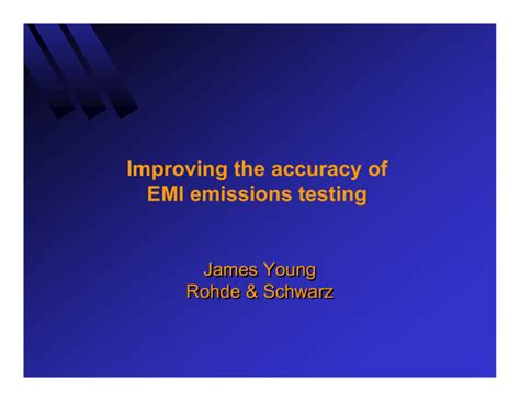 Improving the accuracy of EMI emissions testing