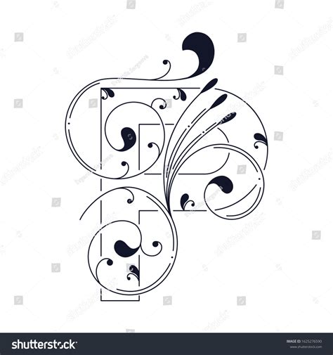 Sixteenth Letter English Alphabet P Vintage Stock Vector (Royalty Free) 1625276590