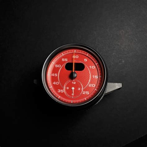 Porsche Sport Chrono Red Gauges