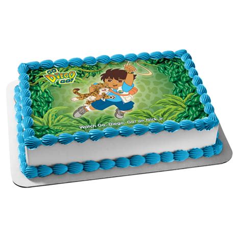 Go Diego Go Marquez Baby Jaguar Edible Cake Topper Image ABPID03456