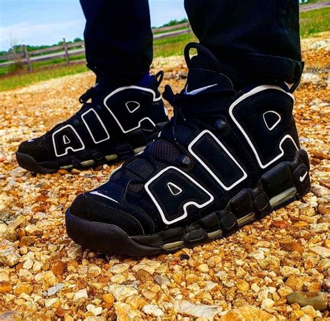 Black Nike Air Uptempo Men Shoes at ₹ 2900/pair in Bhopal | ID: 23717811162