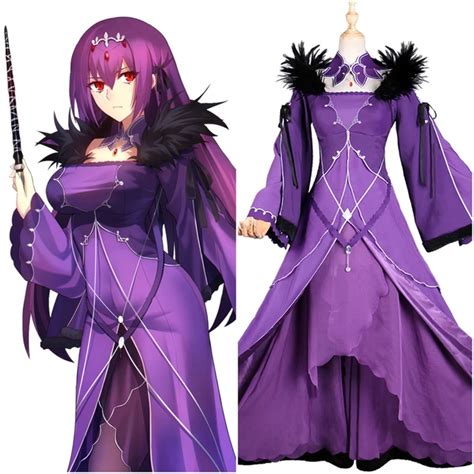 FGO Fate Grand Order Caster Scathach Skadi Cosplay Costume Fancy Dress ...