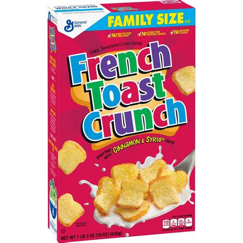 French Toast Crunch Cereal, 19 oz Family Size Box - Walmart.com