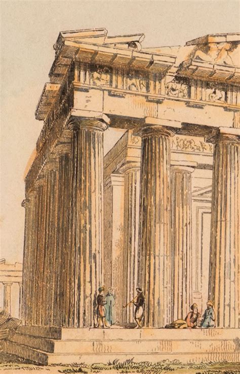 Parthenon - Athens | Original Engraving - Framed | Heritage Gift - Umanismo Athens