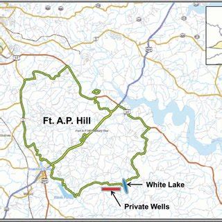 Vicinity map for Fort A.P. Hill, modified from EA (2006a) (Color figure... | Download Scientific ...