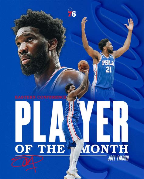 Joel Embiid Earns January 2023 Eastern Conference Player of the Month ...