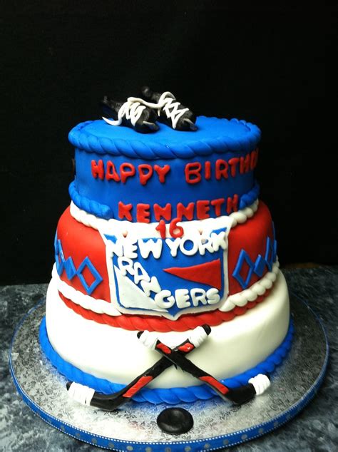 Ny Rangers Cake - CakeCentral.com