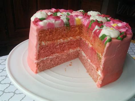 Flowery Guava Cake - CakeCentral.com