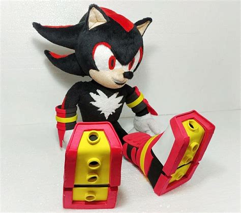 Custom plush inspired by Super Sonic Shadow the Hedgehog | Etsy