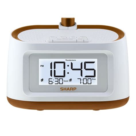 SHARP Projection Alarm Clock with Soothing Nature Sounds, SPC585 ...