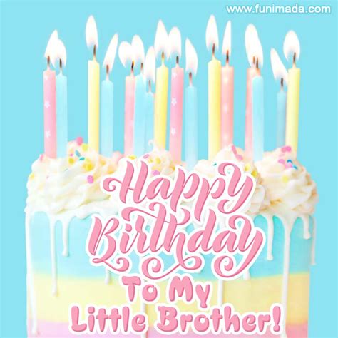 Happy Birthday to my little brother! Elegant birthday cake video ...