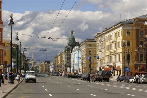 Nevsky Prospekt in St. Petersburg, Russia