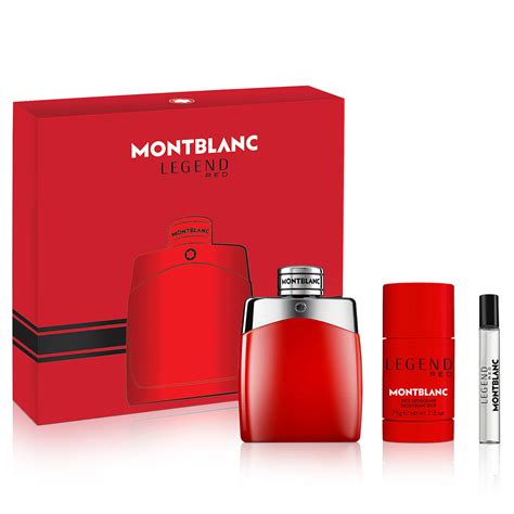 Legend Red by Mont Blanc 100ml EDP 3 Piece Gift Set | Perfume NZ