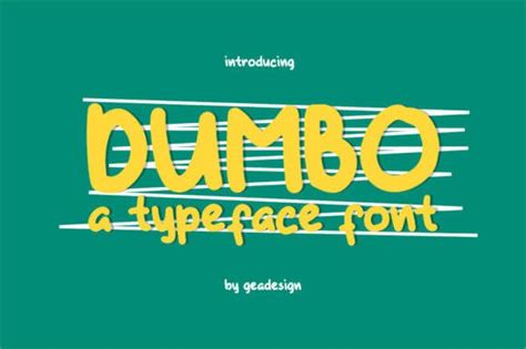 Dumbo Font - fontforlife.com